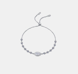 1 Carat Moissanite 925 Sterling Silver Bracelet