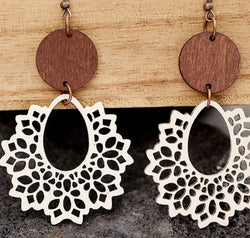 Geometric Cutout Dangle Earrings