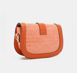 Nicole Lee USA Croc Embossed Crossbody Bag