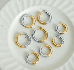 18K Gold-Plated Huggie Earrings