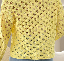 Openwork V-Neck Long Sleeve Cardigan