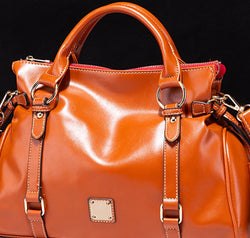 PU Leather Handbag with Tassels