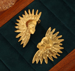 Titanium Steel Gold-Plated Earrings