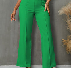 High Waist Straight Pants