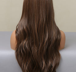 13*2" Lace Front Wigs Synthetic Long Wave 26" Heat Safe 150% Density