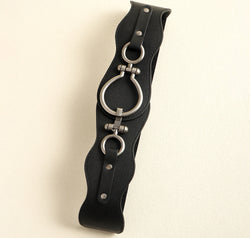 PU Leather Zinc Alloy Buckle Belt