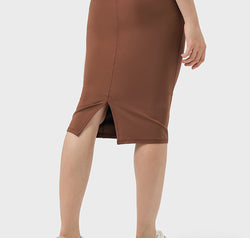 Slit Wrap Active Skirt