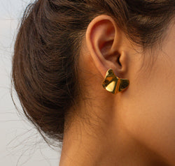 Irregular 18K Gold-Plated Earrings