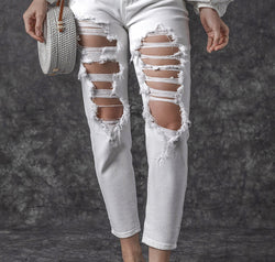 Distressed Jeans with Pockets