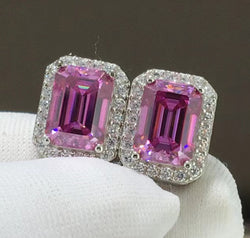 Shiny and Elegant 2 Carat Moissanite Stud Earrings