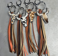 Bull Shape Fringe Key Chain