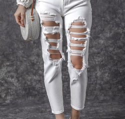 Distressed Jeans with Pockets