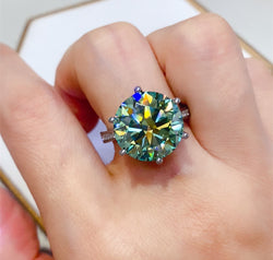 10 Carat Moissanite 925 Sterling Silver Ring