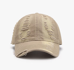 Distressed Adjustable Cotton Baseball Cap
