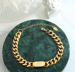 18K Gold-Plated Titanium Steel Bracelet