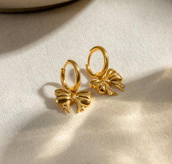 18K Gold-Plated Bow Earrings