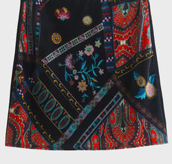 Printed Zip Mini Skirt