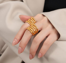 Titanium Steel Multi-Layered Ring