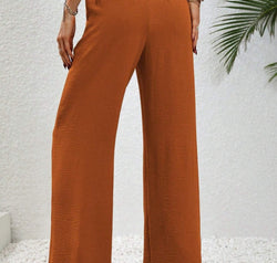 Wide Leg Drawstring Pants