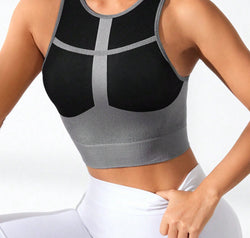Color Block Round Neck Active Tank
