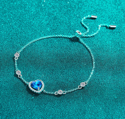 1 Carat Moissanite 925 Sterling Silver Bracelet