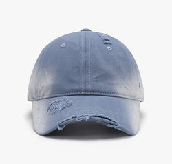 Distressed Adjustable Cotton Hat