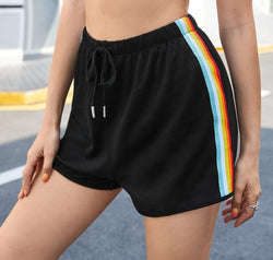 Side Stripe Drawstring Shorts