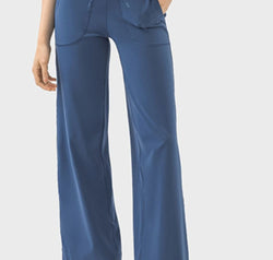 Drawstring Active Pants with Pockets