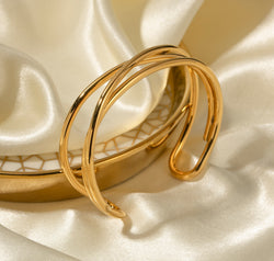 Minimalist Stainless Steel Cuff Bracelet