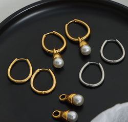 Titanium Steel Huggie Earrings