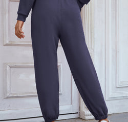 Elastic Waist Joggers with Pockets