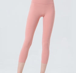 Wide Waistband Cropped Sports Leggings