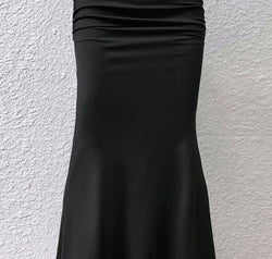 Ruched Maxi Trumpet Skirt