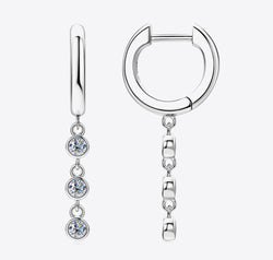 Moissanite Decor 925 Sterling Silver Earrings