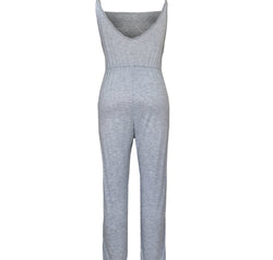 Tied Spaghetti Strap Square Neck Jumpsuit