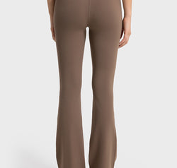 Wide Waistband Bootcut Sport Pants