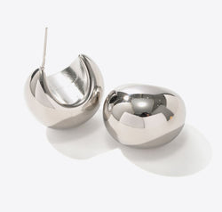 Stainless Steel C-Hoop Earrings