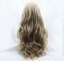 13*3" Lace Front Wigs Synthetic Long Wavy 24" 130% Density