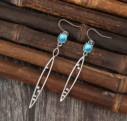 Alloy Rhinestone Asymmetric Earrings