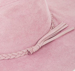 Fame Braided Faux Suede Hat
