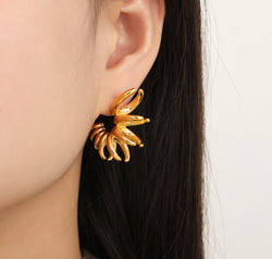 Titanium Steel Irregular Shape Earrings