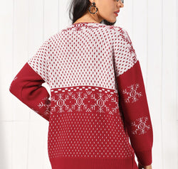 Snowflake Button Down Cardigan