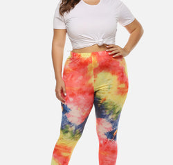 Plus Size Tie Dye Legging