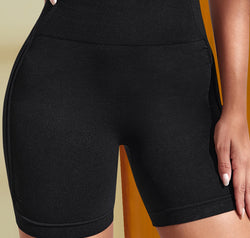 Wide Waistband Sports Shorts