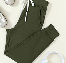 Drawstring Joggers with Pockets