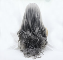 13*3" Lace Front Wigs Synthetic Long Wavy 24" 130% Density