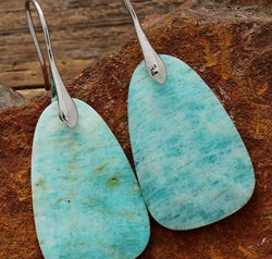 Natural Stone Dangle Earrings