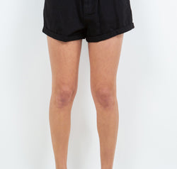 American Bazi High Waist Paper Bag Shorts
