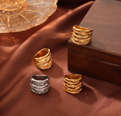 Titanium Steel Multi-Layered Ring