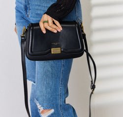 David Jones PU Leather Crossbody Bag